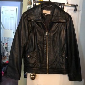 Michael by Michael kors black leather jacket